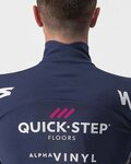 CASTELLI Cyklistická zateplená bunda - QUICK-STEP 2022 - modrá