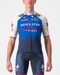 CASTELLI Cyklistický dres s krátkým rukávem - QUICK-STEP 2022 COMPETIZIONE - modrá/bílá