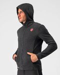 CASTELLI mikina - MILANO FZ FLEECE - černá