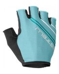 CASTELLI Cyklistické rukavice krátkoprsté - DOLCISSIMA 2  LADY - černá/světle modrá