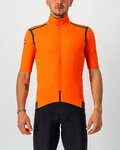 CASTELLI Cyklistický dres s krátkým rukávem - GABBA ROS - oranžová/modrá