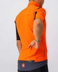 CASTELLI Cyklistický dres s krátkým rukávem - GABBA ROS - oranžová/modrá