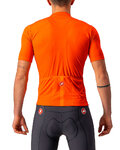 CASTELLI Cyklistický krátký dres a krátké kalhoty - CLASSIFICA - oranžová/černá