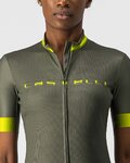 CASTELLI Cyklistický dres s krátkým rukávem - GRADIENT LADY - zelená