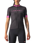 CASTELLI Cyklistický dres s krátkým rukávem - GRADIENT LADY - antracitová