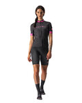 CASTELLI Cyklistický dres s krátkým rukávem - GRADIENT LADY - antracitová