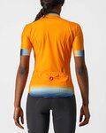 CASTELLI Cyklistický dres s krátkým rukávem - GRADIENT LADY - oranžová