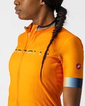 CASTELLI Cyklistický dres s krátkým rukávem - GRADIENT LADY - oranžová