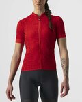 CASTELLI Cyklistický dres s krátkým rukávem - PROMESSA J. LADY - červená
