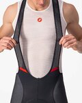 CASTELLI Cyklistické kalhoty krátké s laclem - COMPETIZIONE KIT - černá/červená