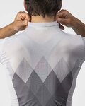 CASTELLI Cyklistický dres s krátkým rukávem - A TUTTA - bílá/šedá