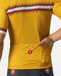 CASTELLI Cyklistický dres s krátkým rukávem - GRIMPEUR - žlutá