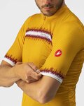 CASTELLI Cyklistický dres s krátkým rukávem - GRIMPEUR - žlutá