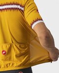 CASTELLI Cyklistický dres s krátkým rukávem - GRIMPEUR - žlutá