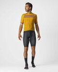CASTELLI Cyklistický dres s krátkým rukávem - GRIMPEUR - žlutá