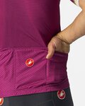 CASTELLI Cyklistický dres s krátkým rukávem - GRIMPEUR - cyklámenová