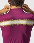 CASTELLI Cyklistický dres s krátkým rukávem - GRIMPEUR - cyklámenová