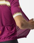 CASTELLI Cyklistický dres s krátkým rukávem - GRIMPEUR - cyklámenová