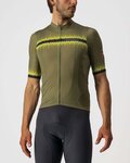 CASTELLI Cyklistický krátký dres a krátké kalhoty - GRIMPEUR - černá/zelená