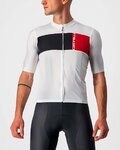 CASTELLI Cyklistický dres s krátkým rukávem - PROLOGO VII - černá/šedá/béžová