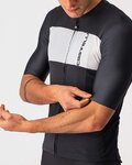 CASTELLI Cyklistický dres s krátkým rukávem - PROLOGO VII - černá/béžová/šedá