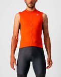 CASTELLI Cyklistický dres bez rukávů - ENTRATA VI - šedá/oranžová