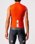 CASTELLI Cyklistický dres bez rukávů - ENTRATA VI - šedá/oranžová