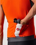 CASTELLI Cyklistický dres bez rukávů - ENTRATA VI - šedá/oranžová