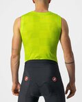 CASTELLI Cyklistické triko bez rukávů - PRO MESH BL - žlutá