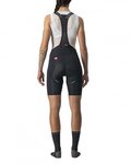 CASTELLI Cyklistické kalhoty krátké s laclem - FREE AERO RC LADY - černá