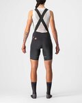 CASTELLI Cyklistické kalhoty krátké s laclem - VELOCISSIMA 3 LADY - černá