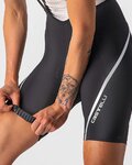 CASTELLI Cyklistické kalhoty krátké s laclem - VELOCISSIMA 3 LADY - černá