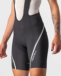 CASTELLI Cyklistické kalhoty krátké s laclem - VELOCISSIMA 3 LADY - černá