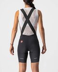 CASTELLI Cyklistické kalhoty krátké s laclem - VELOCISSIMA 3 LADY - černá