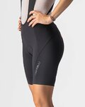 CASTELLI Cyklistické kalhoty krátké s laclem - VELOCISSIMA 3 LADY - černá