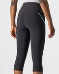 CASTELLI Cyklistické kalhoty 3/4 bez laclu - VELOCISSIMA 3 LADY - světle modrá/černá