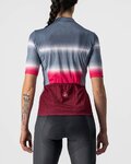 CASTELLI Cyklistický dres s krátkým rukávem - DOLCE LADY - bordó/modrá