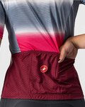 CASTELLI Cyklistický dres s krátkým rukávem - DOLCE LADY - bordó/modrá