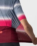 CASTELLI Cyklistický dres s krátkým rukávem - DOLCE LADY - bordó/modrá
