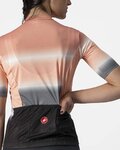 CASTELLI Cyklistický dres s krátkým rukávem - DOLCE LADY - šedá/černá/růžová