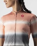 CASTELLI Cyklistický dres s krátkým rukávem - DOLCE LADY - šedá/černá/růžová
