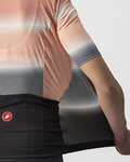 CASTELLI Cyklistický dres s krátkým rukávem - DOLCE LADY - šedá/černá/růžová
