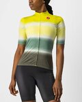 CASTELLI Cyklistický dres s krátkým rukávem - DOLCE LADY - zelená/žlutá