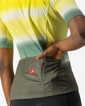CASTELLI Cyklistický dres s krátkým rukávem - DOLCE LADY - zelená/žlutá