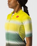 CASTELLI Cyklistický dres s krátkým rukávem - DOLCE LADY - zelená/žlutá