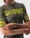 CASTELLI Cyklistický dres s krátkým rukávem - FENICE LADY - žlutá/zelená