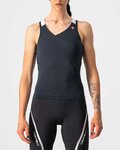 CASTELLI Cyklistický dres bez rukávů - SOLARIS LADY - černá/bílá
