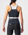 CASTELLI Cyklistický dres bez rukávů - SOLARIS LADY - černá/bílá