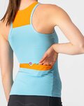 CASTELLI Cyklistický dres bez rukávů - SOLARIS LADY - světle modrá