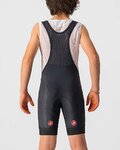 CASTELLI Cyklistické kalhoty krátké s laclem - COMPETIZION KIDS - černá